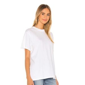 Anine Bing Lili Tonal Embroidered White T-Shirt